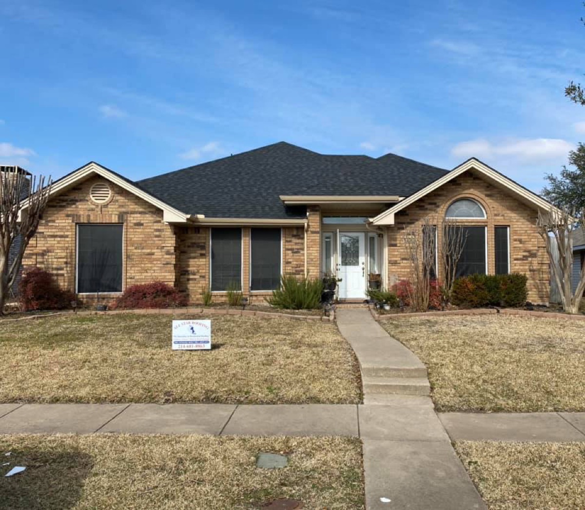 Finished shingle roof by All Star Roofing Of Garland